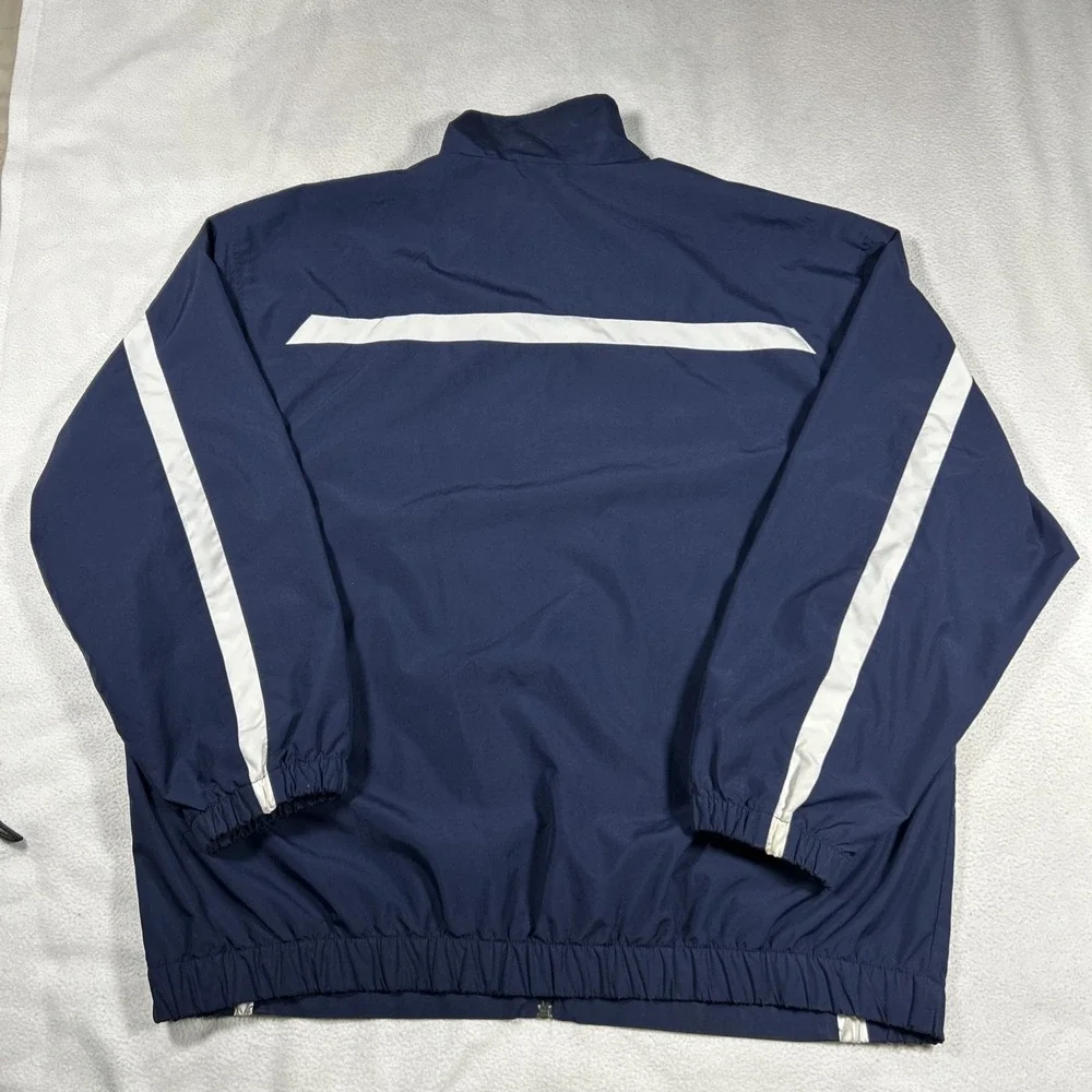 Vintage Nike Team Jacket Mens Large‎ Blue Windbreaker Swoosh Full Zip Up Y2K